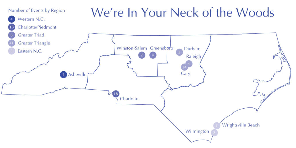 Neck of the Woods Map-March